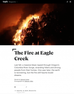 The Fire at Eagle Creek — Photographs by Delaney Allen